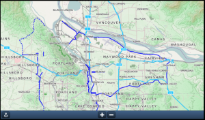 GPS Cycle Map for blackberry app Screenshot