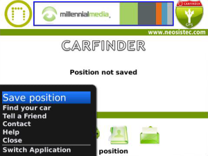 Car Finder for blackberry app Screenshot