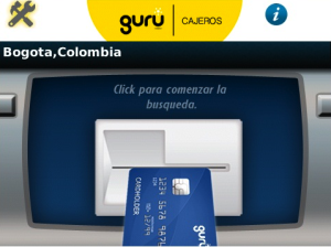 Guru Cajeros for blackberry app Screenshot