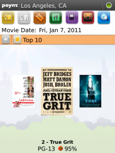 Poynt for blackberry app Screenshot