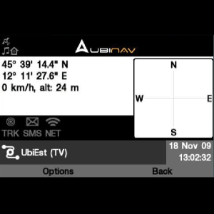 UbiNav EU for blackberry app Screenshot