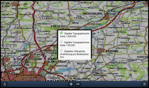 Bayern Karte mit GPS for blackberry app Screenshot