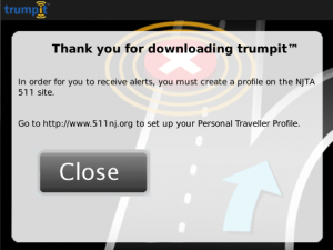 Trumpit for blackberry app Screenshot