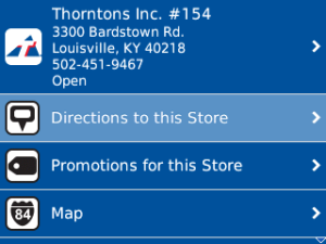 Thorntons Deals App for blackberry app Screenshot