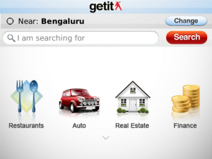 Getit for blackberry app Screenshot