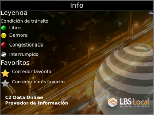 Apontador Transito Buenos Aires for blackberry app Screenshot