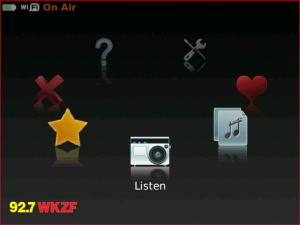 92.7 WKZF The Classic Rock Station for blackberry