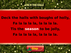 Xmas Carol: Deck the Halls