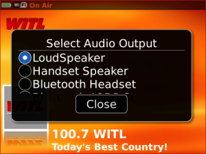 100.7 WITL for blackberry