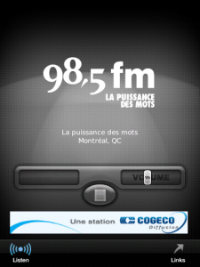 98.5 FM for blackberry