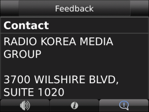 Radio Korea for blackberry