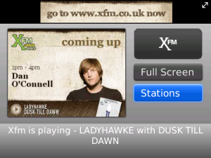 Xfm for blackberry