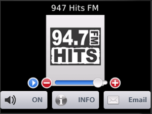 947 Hits FM for blackberry