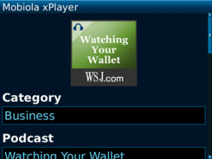 Mobiola xPlayer Pro for blackberry