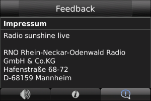 radio sunshine live for blackberry