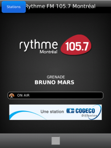 Rythme FM for blackberry