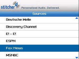 Stitcher Radio for blackberry