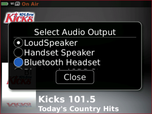 Kicks 101.5 for blackberry