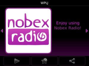 Nobex Radio Premium for blackberry