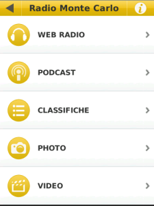 Radio Monte Carlo for blackberry