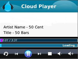 Cloud Player for blackberry