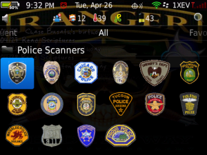 Houston Texas Police Department Scanner for blackberry