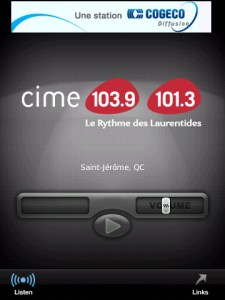 CIME FM for blackberry