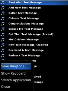 Ringtones - Ring Message Notify for blackberry