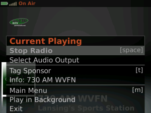 730 AM WVFN for blackberry