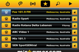 miRoamer Global Radio Pro for blackberry
