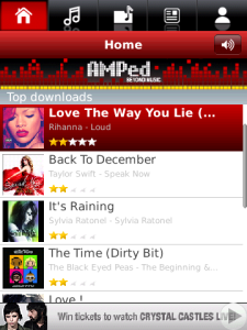 SingTel AMPed for blackberry