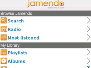 Jamendo Player for blackberry