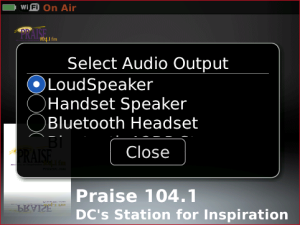 Praise 104.1 for blackberry