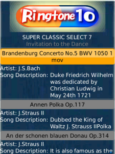 Ringtone10SUPER CLASSIC SELECT 7