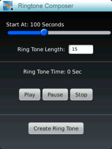 Ringtone Composer Pro for blackberry