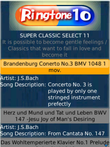 Ringtone10SUPER CLASSIC SELECT 11 for blackberry