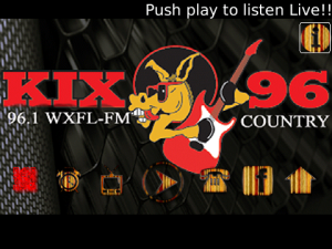 Kix 96 WXFL FM Country Radio for blackberry