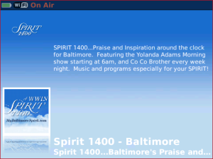 Spirit 1400 Baltimore for blackberry