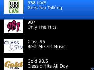 MeRadio for blackberry
