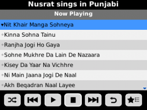 Nusrat sings in Punjabi for blackberry