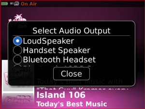 Island 106 for blackberry