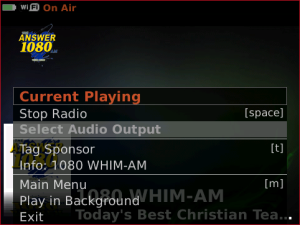 1080 WHIM-AM for blackberry