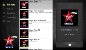 Virgin Radio Italia XL for blackberry