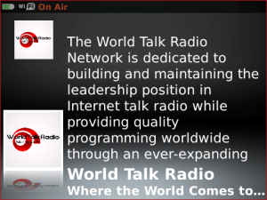 World Talk Radio for blackberry