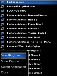 Ringtones Funny Ringing Volume 2 for blackberry