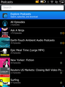 BlackBerry Podcasts