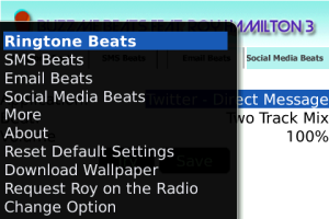 BuzzMe Beats Feat Roy Hamilton 3 for blackberry