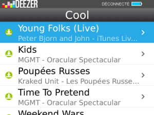 Deezer for blackberry