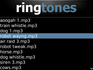 Ringtones XL for blackberry