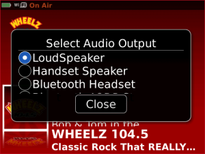 Wheelz 104.5 for blackberry